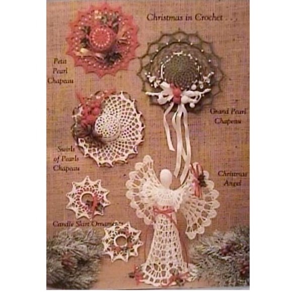 1985 Vintage Pearls & Lace Thread Crochet Pattern Book 21 Projects - Picture 2 of 5
